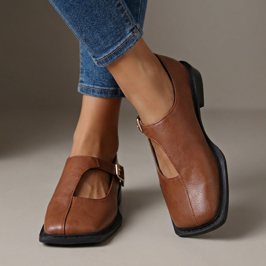 Rosalie – Mary Jane-schoenen met lage blokhak