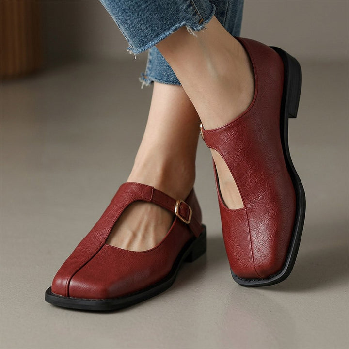 Rosalie – Mary Jane-schoenen met lage blokhak