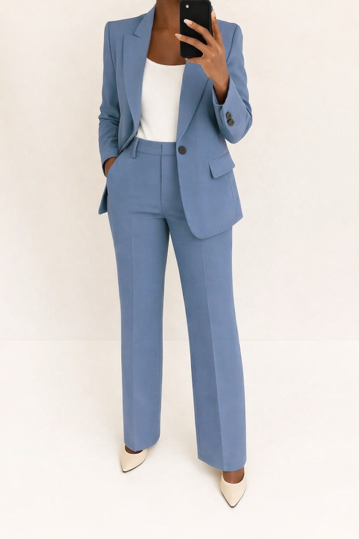 Carla | Broekpak met blazer en wijde broek voor dames