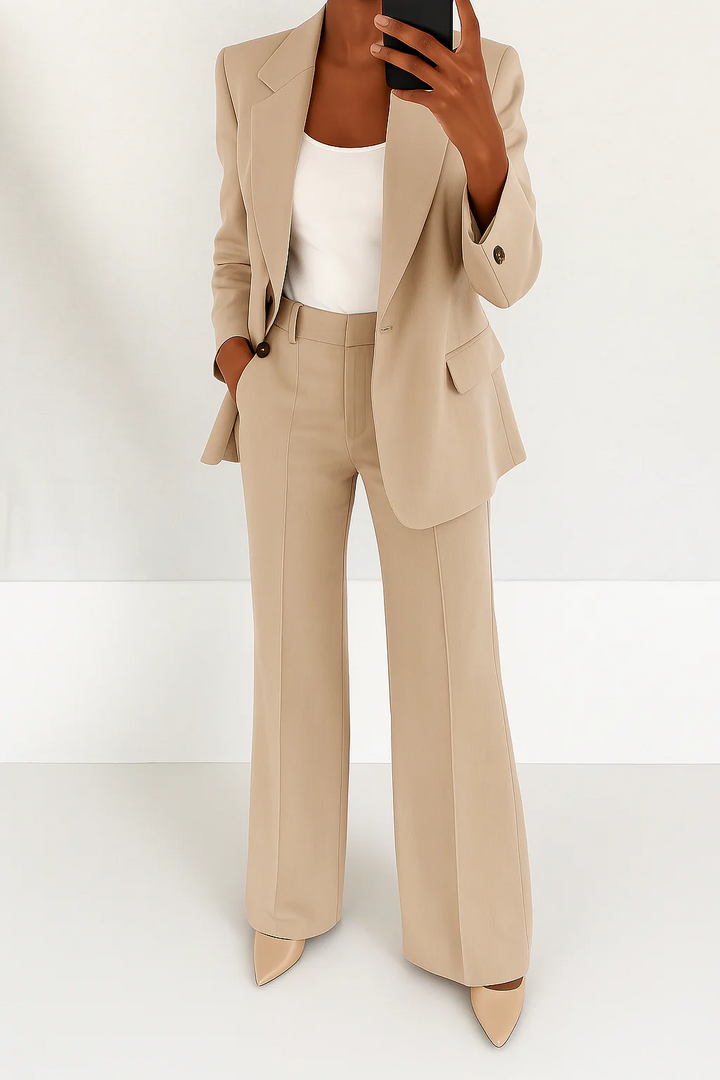 Carla | Broekpak met blazer en wijde broek voor dames
