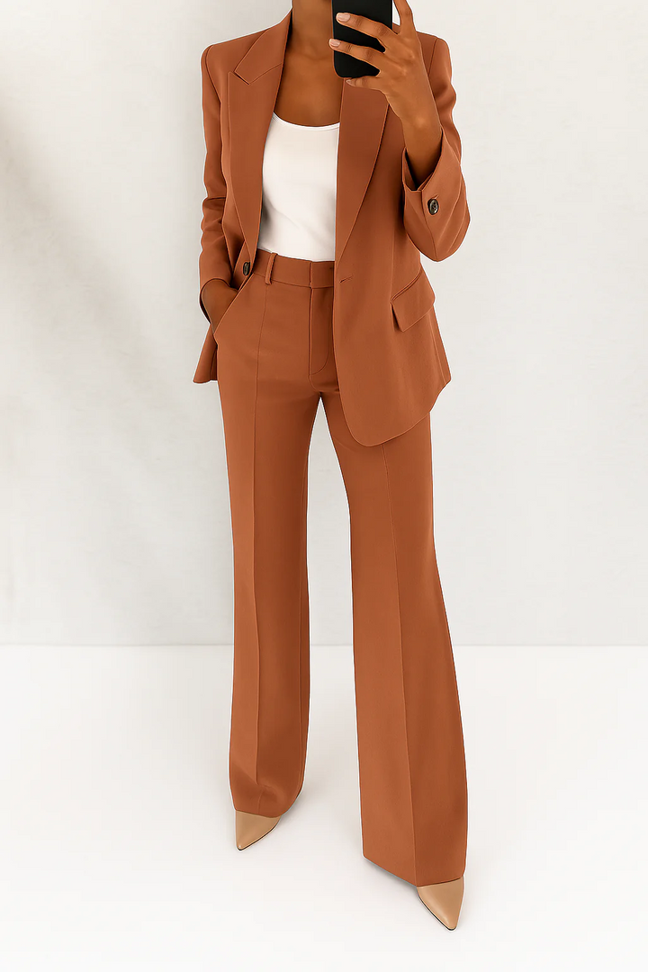 Carla | Broekpak met blazer en wijde broek voor dames