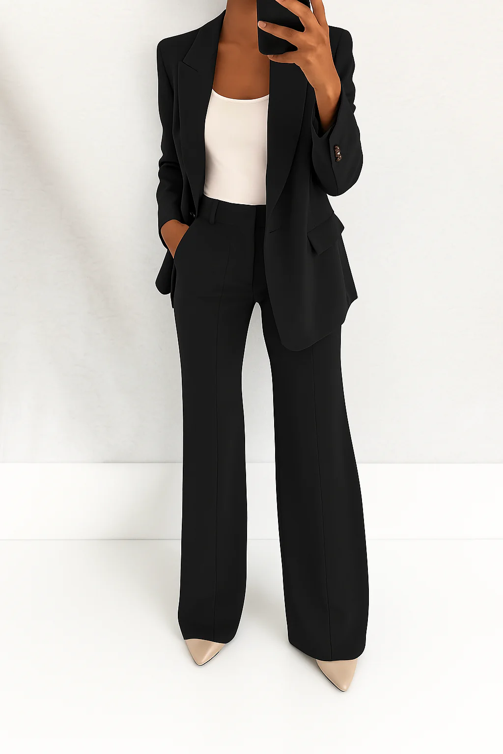 Carla | Broekpak met blazer en wijde broek voor dames