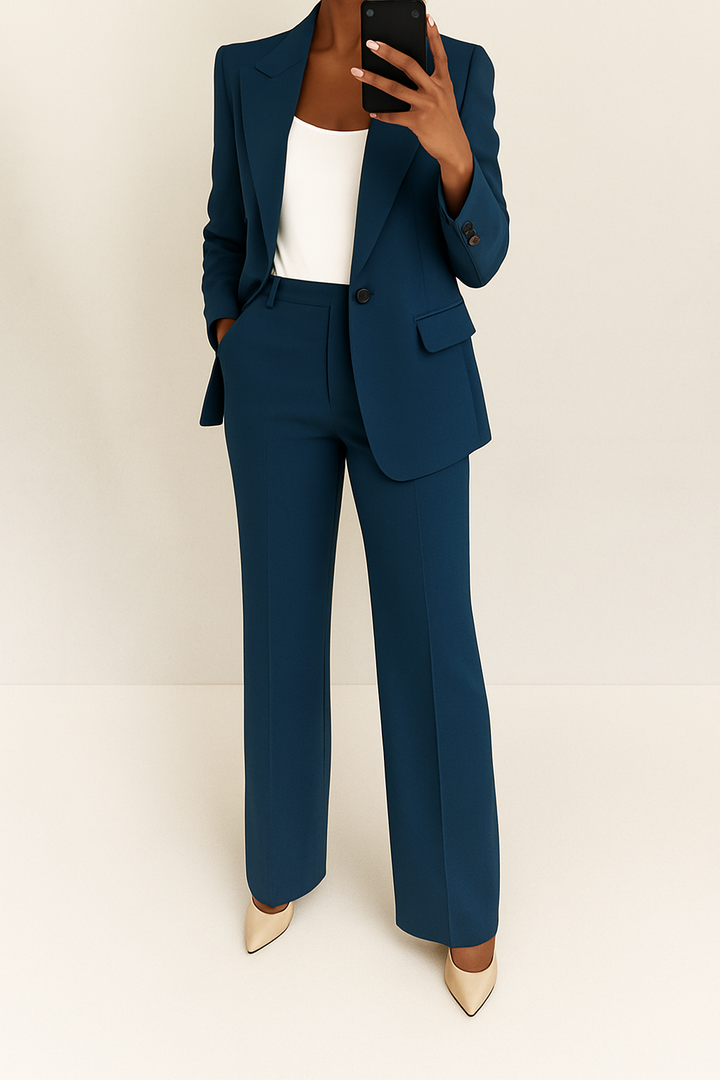Carla | Broekpak met blazer en wijde broek voor dames