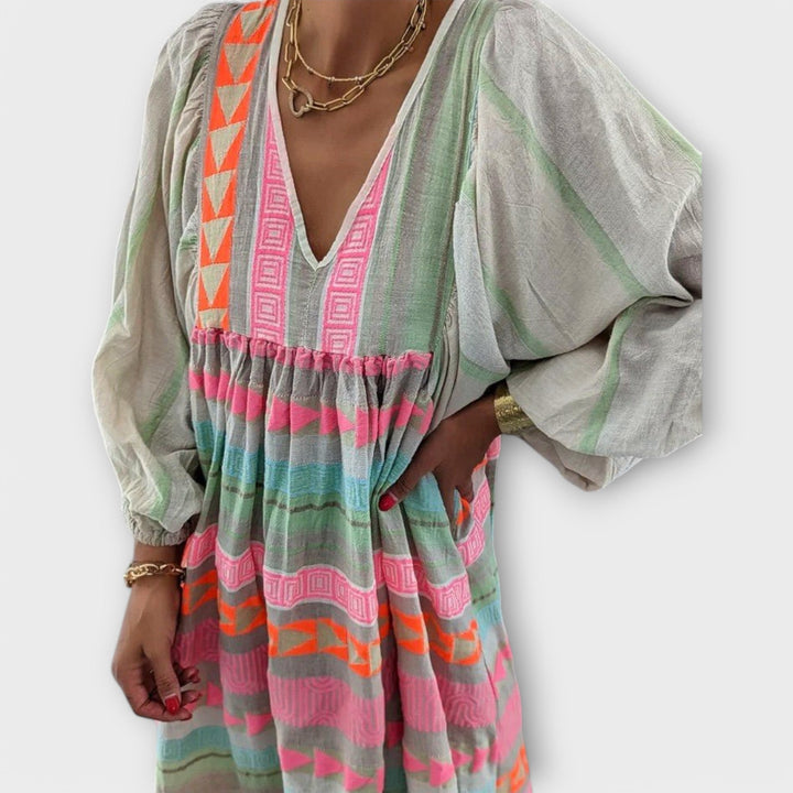 Hermine Vibrant Losse Jurk