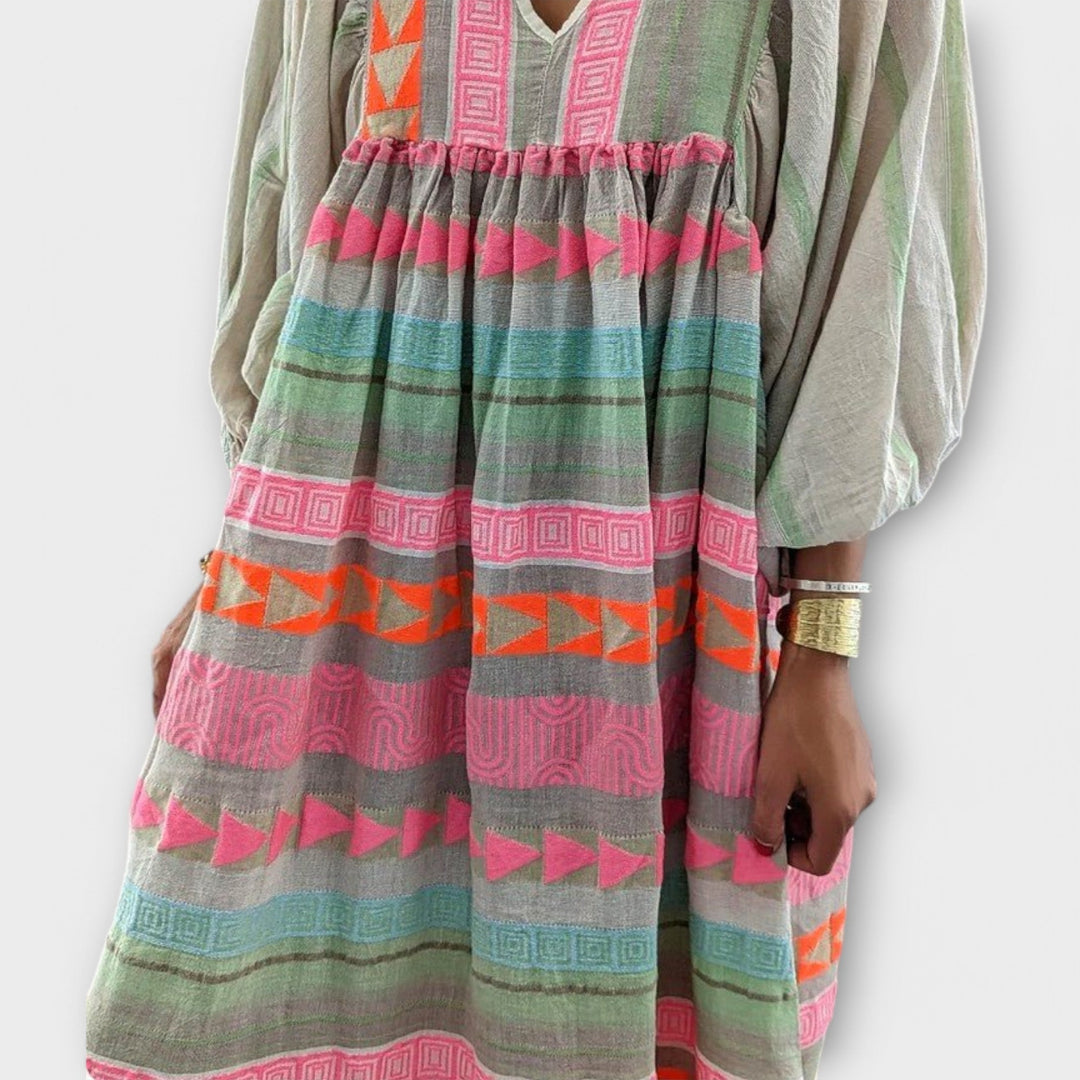 Hermine Vibrant Losse Jurk