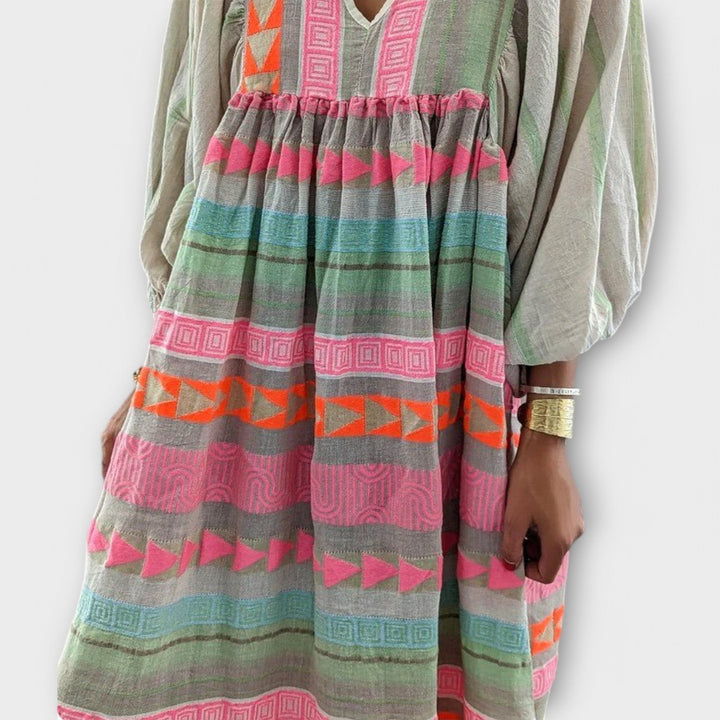 Hermine Vibrant Losse Jurk