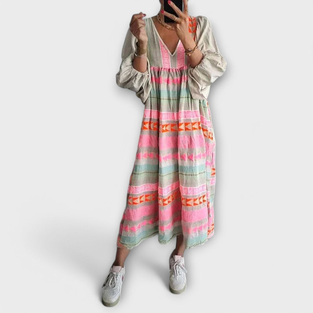 Hermine Vibrant Losse Jurk
