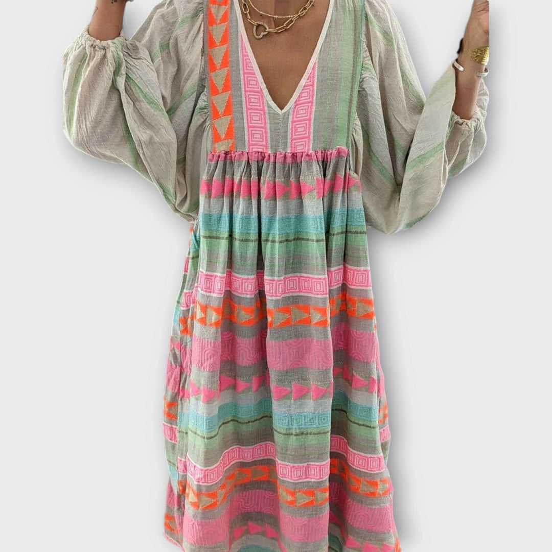 Hermine Vibrant Losse Jurk