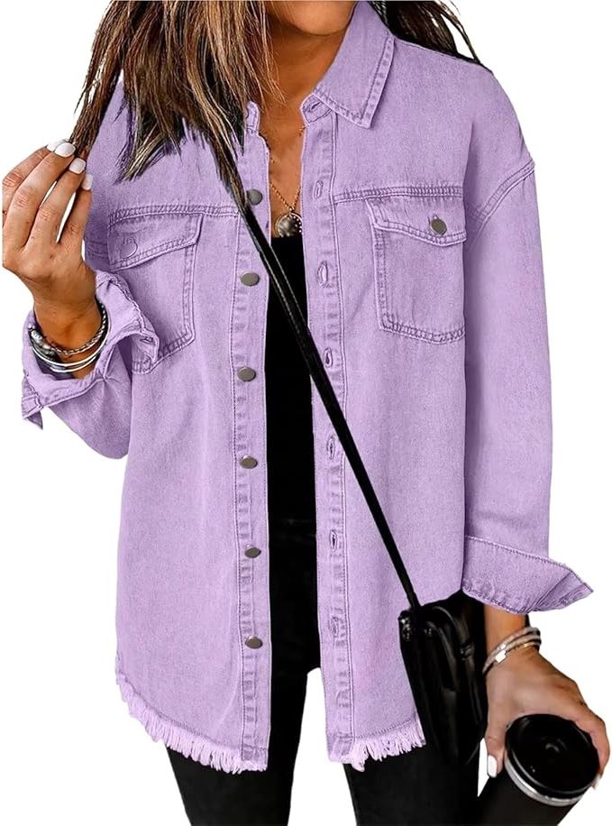 Natania | Oversized jeansjas met knoopsluiting voor dames