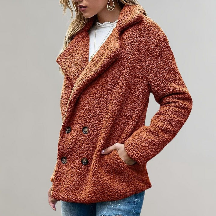 Noelia | Double-breasted teddyblazer voor dames