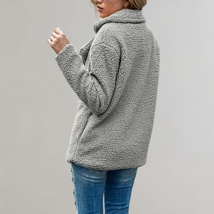 Noelia | Double-breasted teddyblazer voor dames