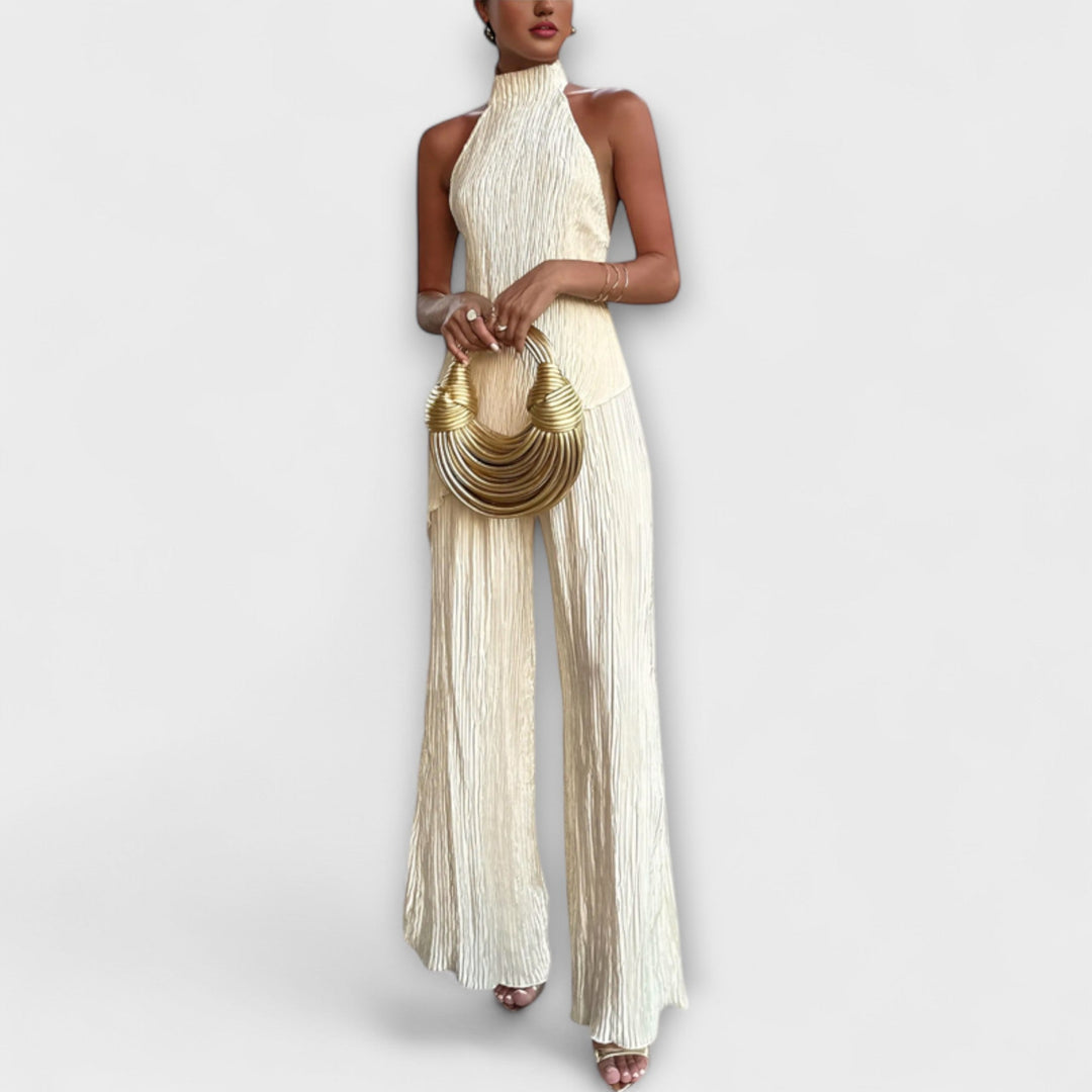 Pilarica - Elegante geplisseerde asymmetrische set