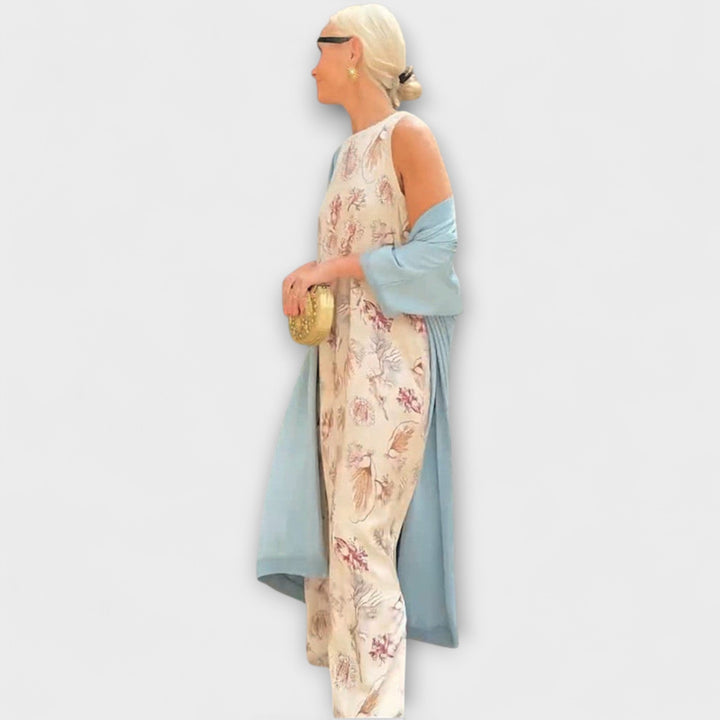Elveria – Maxijurk met bijpassende cardigan