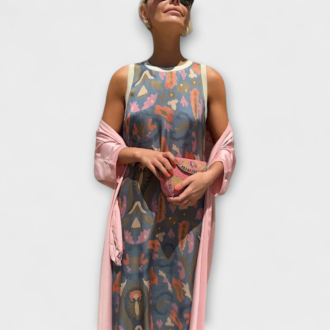 Elveria – Maxijurk met bijpassende cardigan