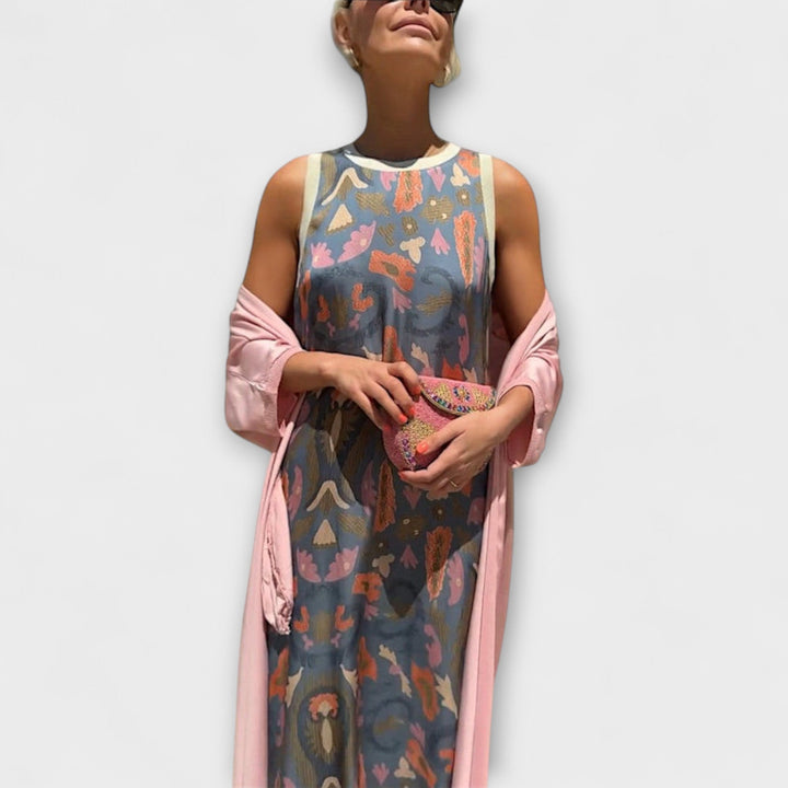 Elveria – Maxijurk met bijpassende cardigan