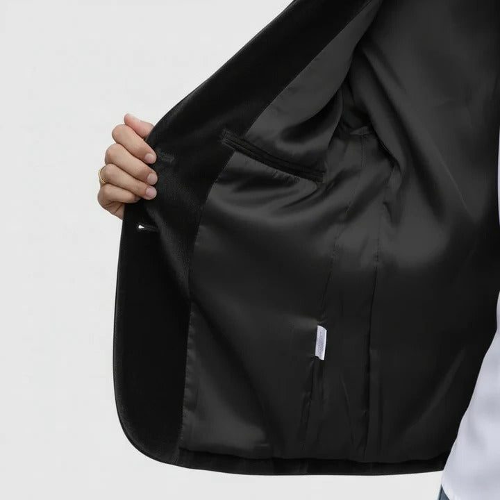 Romaine | Fluwelen blazer met reverskraag voor dames
