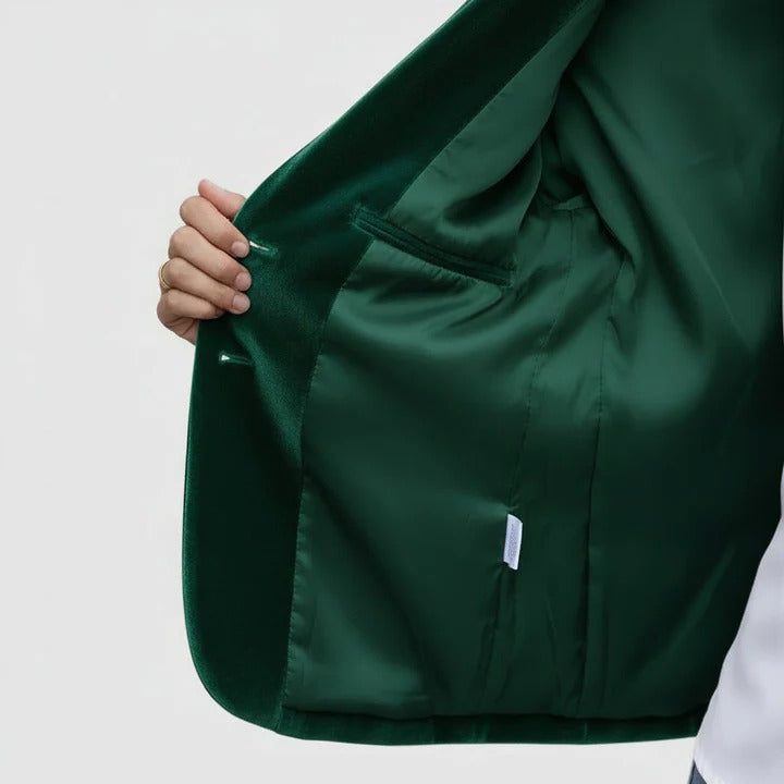 Romaine | Fluwelen blazer met reverskraag voor dames