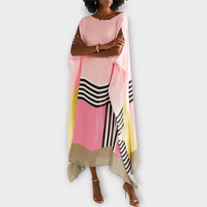 Elenora - Locker gesneden geometrische kaftan