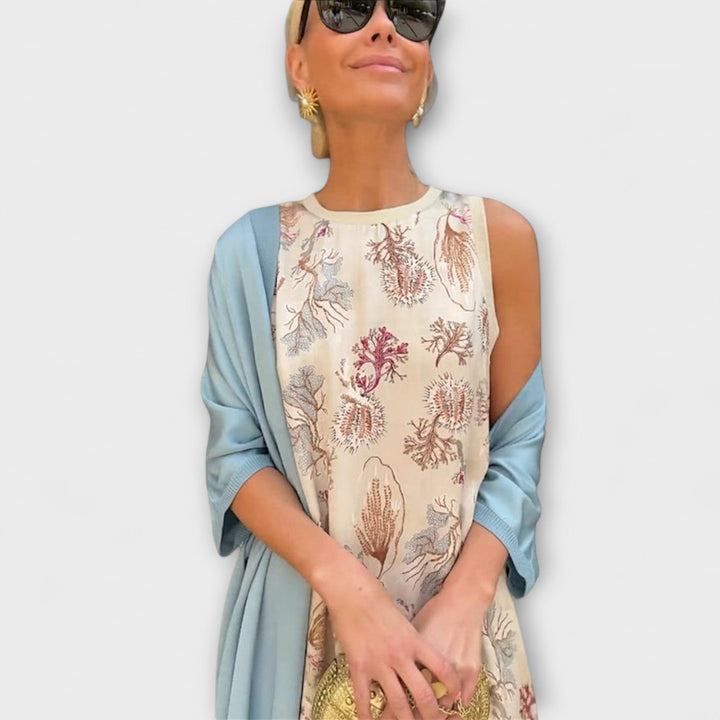Elveria – Maxijurk met bijpassende cardigan