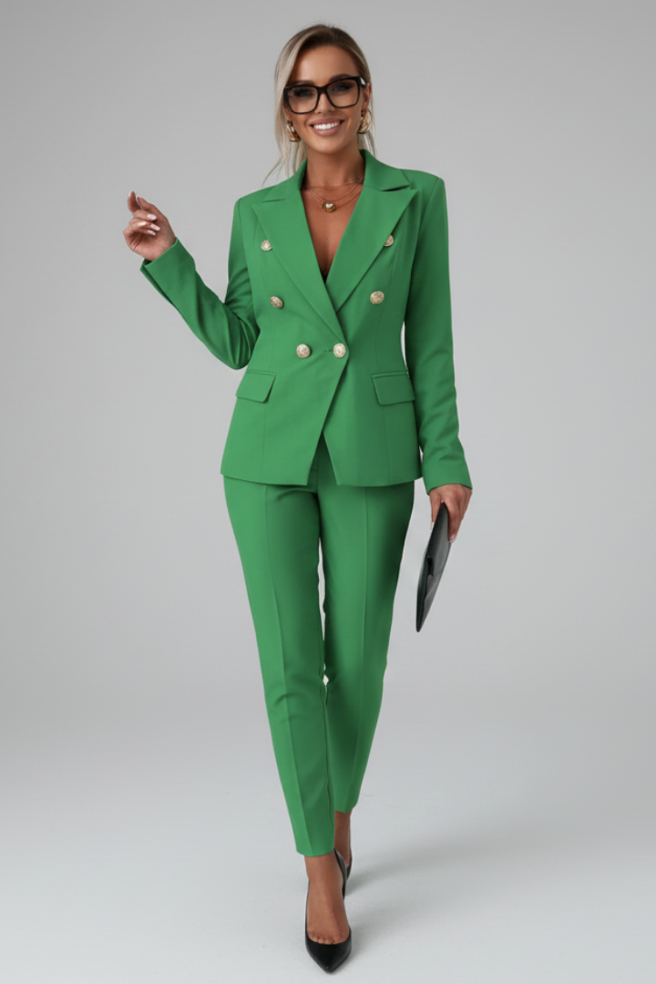 Scarlett | Double-breasted broekpak met blazer voor dames