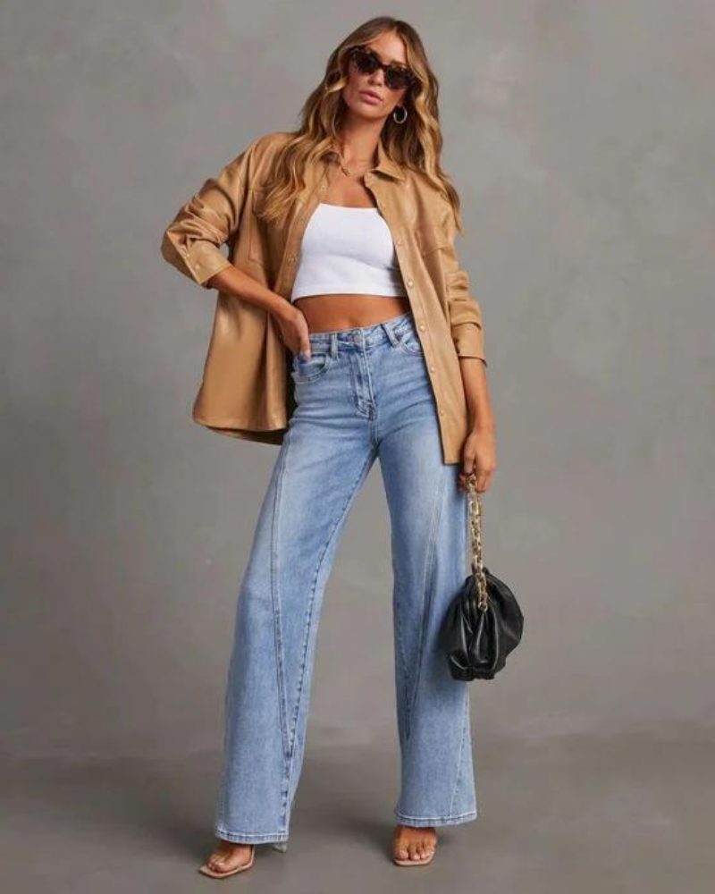 Serra | Wijde jeans voor dames