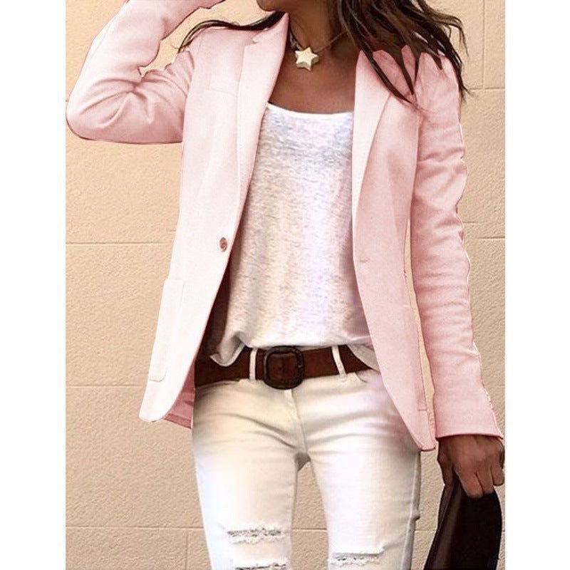 Theophania | Blazer met reverskraag en één knoop voor dames