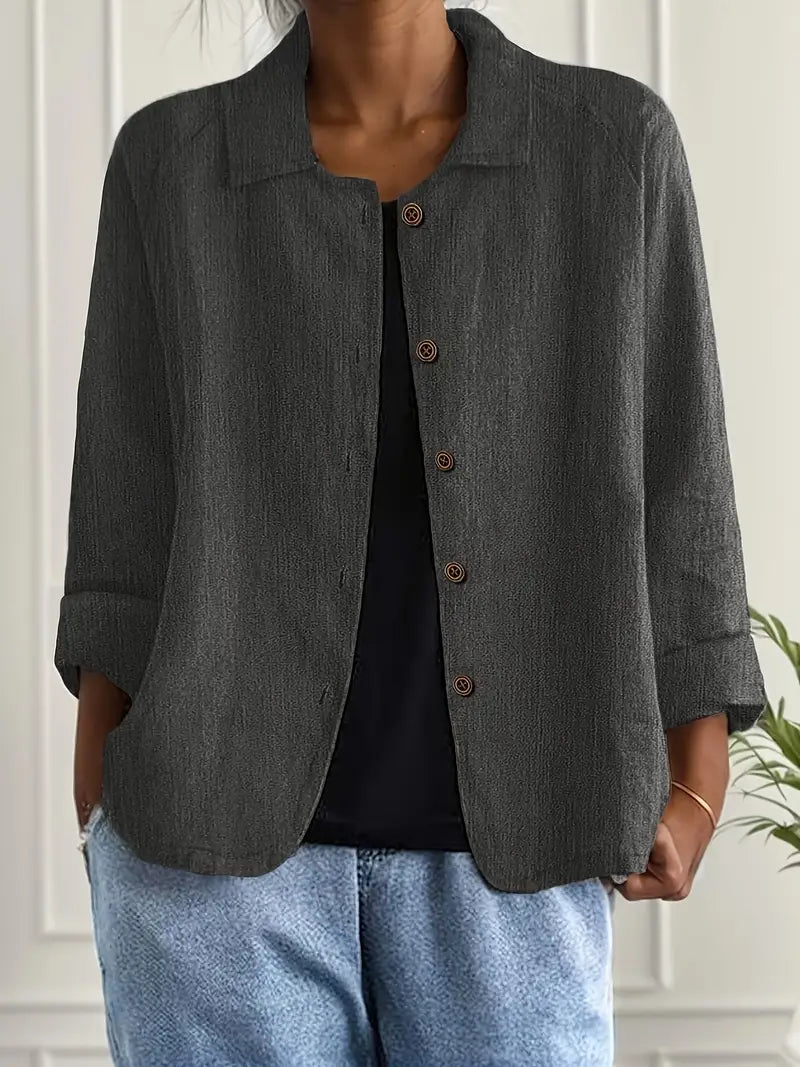 Zara | Oversized blazer met knoopsluiting en brede kraag voor dames