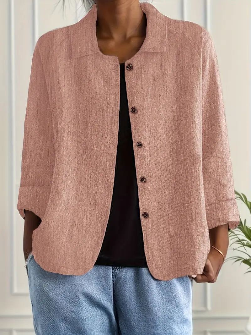 Zara | Oversized blazer met knoopsluiting en brede kraag voor dames
