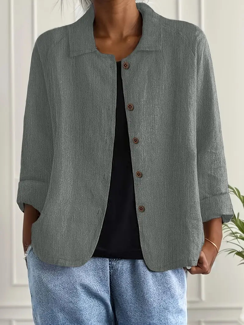 Zara | Oversized blazer met knoopsluiting en brede kraag voor dames